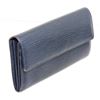 Image 1 : Louis Vuitton Blue Epi Leather Sarah Wallet