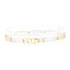 Image 2 : Greek Key Bracelet - 14KT Yellow and White Gold