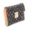 Image 2 : Louis Vuitton Black Multicolore Monogram Canvas Leather Koala Wallet
