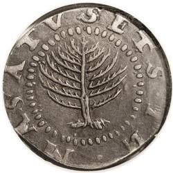 1652 SHILNG Pine Tree Shilling, Large Planchet XF45 NG 