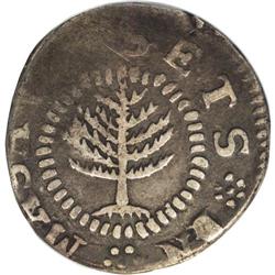 1652 SHILNG Pine Tree Shilling, Small Planchet--Clippe 