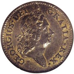 1722 PENNY Rosa Americana Penny, UTILE DULCI MS62 Brow 