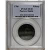 1786 COPPER New Jersey Copper, Narrow Shield XF40 PCGS 