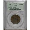 1794 TOKEN Franklin Press Token AU58 PCGS. The medium- 