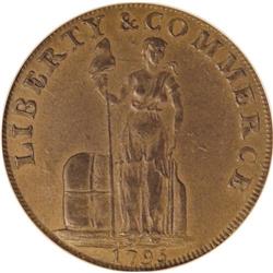 1795 1C Talbot Allum & Lee Cent MS62 Brown NGC. Breen- 