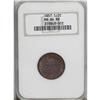 Image 1 : 1857 1/2 C MS64 Red and Brown NGC. C-1, B-1, R.1. An a 
