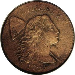 1794 1C Head of 1794--Corroded, Improperly Cleaned--NC 