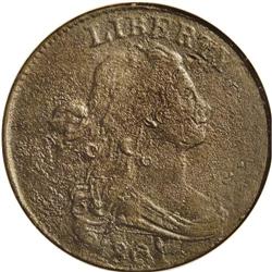 1801 1C 3 Errors--Corroded--NCS. VF Details. S-218, Hi 