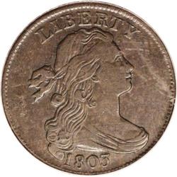 1803 1C Small Date, Large Fraction XF45 PCGS. S-260, B 