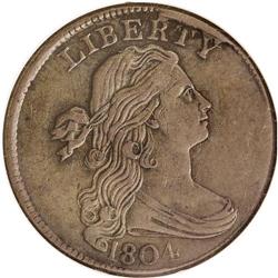 1804 1C XF45 NGC. S-266, R.2. Die State IV. The die cr 