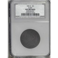 1813 1C --Burnished--NCS. AU Details. S-293, B-1, R.2. 
