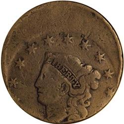 No Date 1C --Struck Off-Center--Corroded--ANACS. Fine 1 