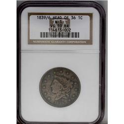 1839/6 1C VG10 NGC. N-1, High R.3. The well-worn devic 