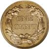 Image 2 : 1856 1C MS61 PCGS. Snow-5. The point at the base of th 