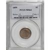 Image 1 : 1859 1C MS64 PCGS. A satiny near-Gem that has a bold s 