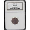 Image 1 : 1875 1C MS66 Red and Brown NGC. A lovely Premium Gem w 