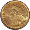 Image 1 : 1882 1C MS66 Red PCGS. Vivid chartreuse-gold toning il 