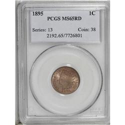 1895 1C MS65 Red PCGS. Brilliant and lustrous with ora 