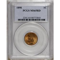 1898 1C MS65 Red PCGS. A lovely, refreshingly carbon-f 