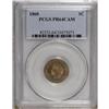Image 1 : 1860 1C PR64 Cameo PCGS. Surprising but undeniable con 