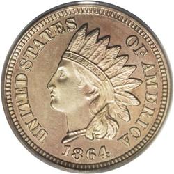 1864 1C Copper-Nickel PR65 PCGS. The prevalence of bro 