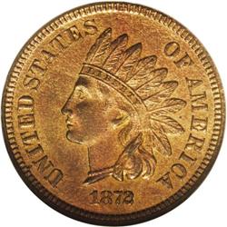 1872 1C PR66 Red and Brown NGC. Fully struck with a be 