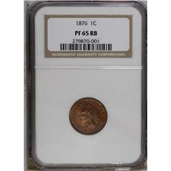1876 1C PR65 Red and Brown NGC. 