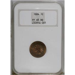 1884 1C PR65 Red NGC. The reddish-orange surfaces are 