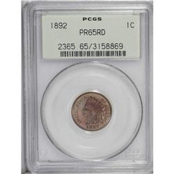 1892 1C PR65 Red PCGS. A Gem with appealing orange and 