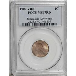 1909 VDB 1C MS67 Red PCGS. Ex: Joshua and Ally Walsh. 