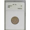 Image 1 : 1909-S VDB 1C AU55 ANACS. A golden-brown key date cent 
