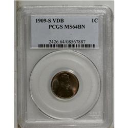 1909-S VDB 1C MS64 Red and Brown PCGS. A pretty exampl 