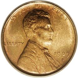 1909-S VDB 1C MS65 Red PCGS. This beautiful and origin 