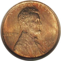 1909-S VDB 1C MS66 Red ANACS. Rich orange-red borders 