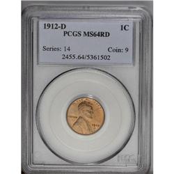 1912-D 1C MS64 Red PCGS. The vibrant copper-orange sur 