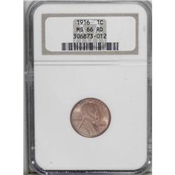 1916 1C MS66 Red NGC. This well-preserved Lincoln has 