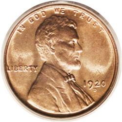 1920-D 1C MS65 Red PCGS. Radiant orange and champagne- 