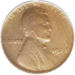 1922 No D 1C Strong Reverse XF45 PCGS. FS-013.2. Die P 