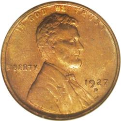 1927-D 1C MS65 Red NGC. Although not quite in the same 