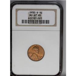 1930-S 1C MS67 Red NGC. Cent coinage slowed considerab 