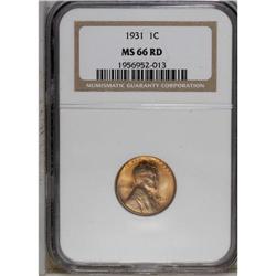 1931 1C MS66 Red NGC. The rich orange tones of the sur 