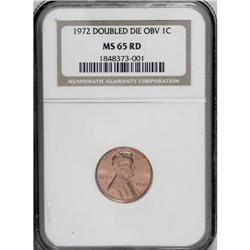 1972/72 1C Doubled Die MS65 Red NGC. FS-033.3. Die #1. 