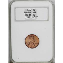 1972/72 1C Doubled Die MS65 Red NGC. FS-033.3. Die #1. 