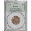 Image 3 : 1866 2C MS66 Red PCGS. A lustrous peach-gold Premium G 