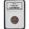Image 1 : 1868 2C Cameo PR65 Red and Brown NGC. Original reddish 