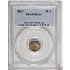 Image 1 : 1862/1 3CS MS65 PCGS. The telltale spike from the base 