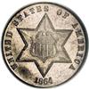 Image 1 : 1864 3CS PR65 Cameo PCGS. As the Civil War progressed, 