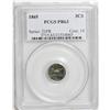 Image 1 : 1865 3CS PR63 PCGS. Attractively toned in splashes of 
