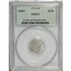 Image 3 : 1880 3CN MS67 PCGS. Only 21,000 business strikes of th 
