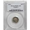 Image 1 : 1873 3CN Closed 3 PR65 Cameo PCGS. A moderately reflec 